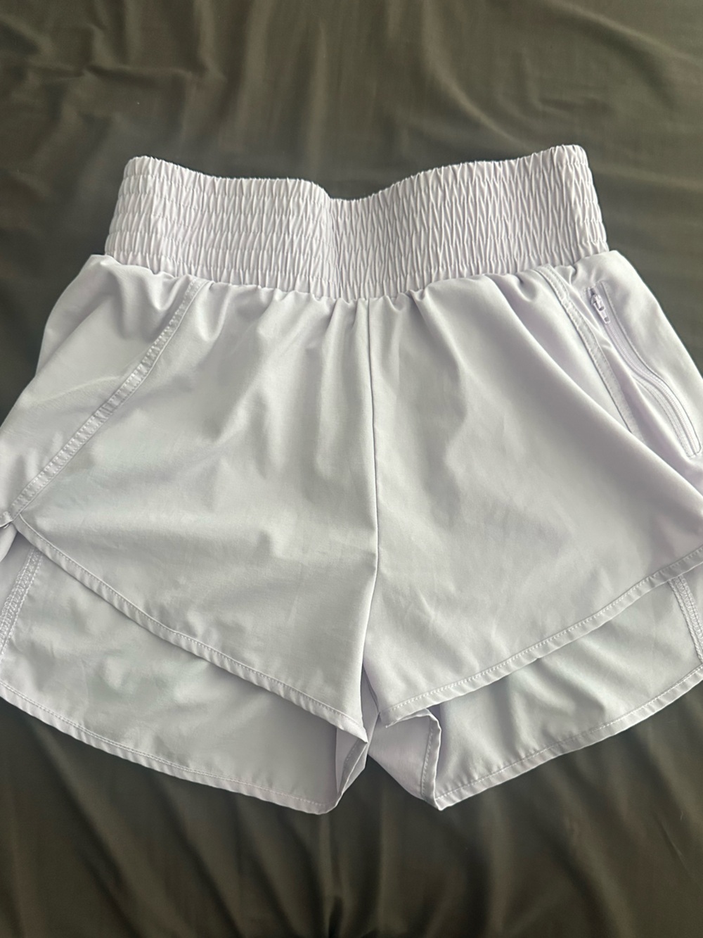 Lavender Athletic Shorts , size medium high waisted